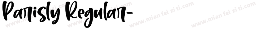 Parisly Regular字体转换
